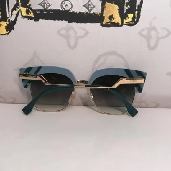 Fendi FF0241/S MVU/9K Women’s Round Sunglasses – Luxury Italian Eyewear FENDI FF0241/S MVU/9K WOMEN main image 2
